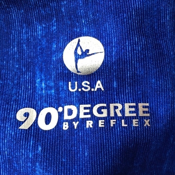 90 Degree by Reflex bright blue leggings, small - Picture 5 of 6
